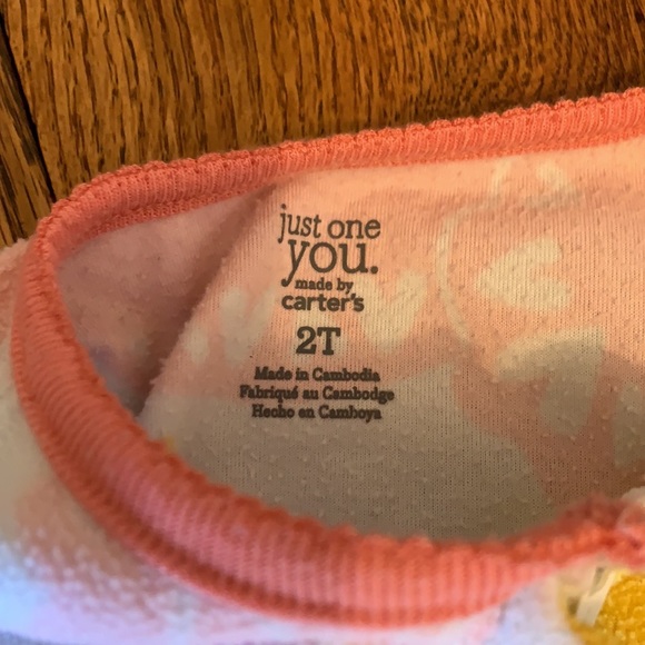 Carter’s 2t Zip up sleeper pajamas - Picture 2 of 2